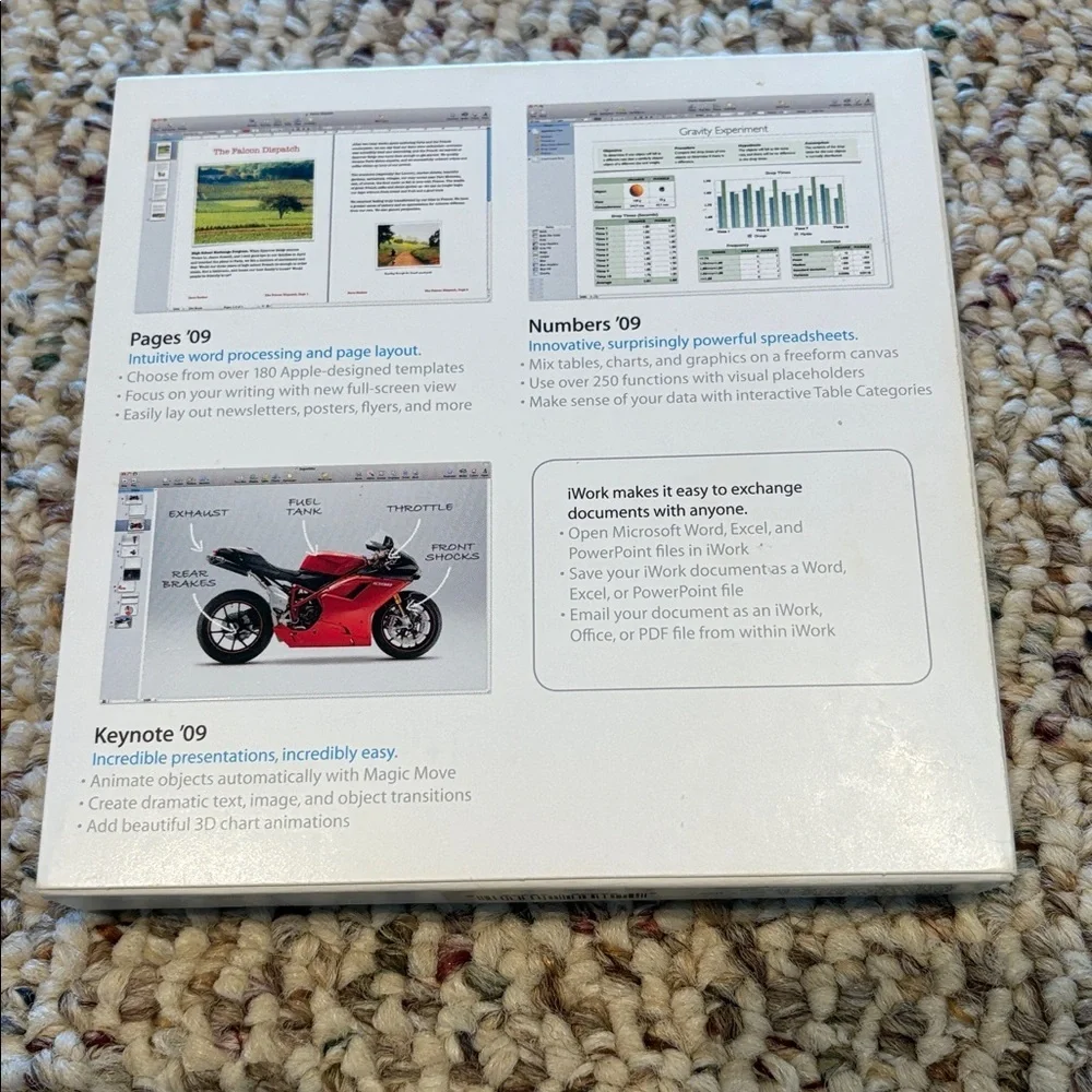 Apple iWork 09 CD for MacBooks